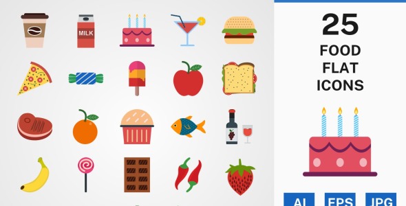 Набор иконок на тему food