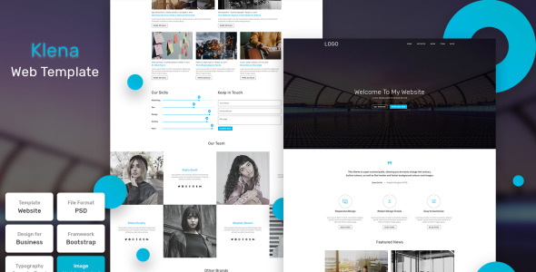 PSD шаблон на тему бизнес и услуги