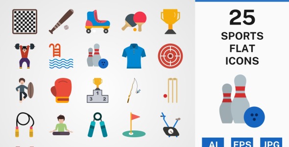 Набор иконок на тему sports