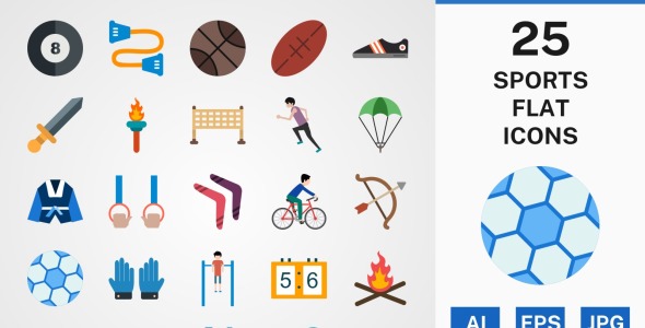 Набор иконок на тему sports