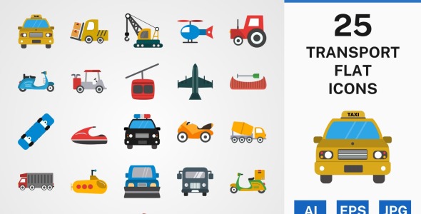 Набор иконок на тему transport