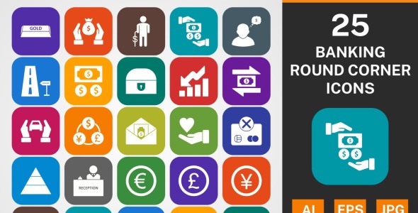 Набор иконок на тему финансы