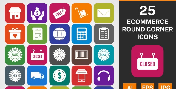 Набор иконок на тему shopping