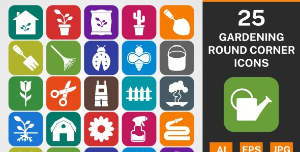 Набор иконок на тему nature