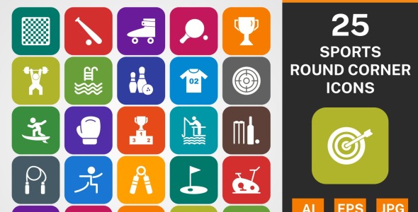 Набор иконок на тему sports