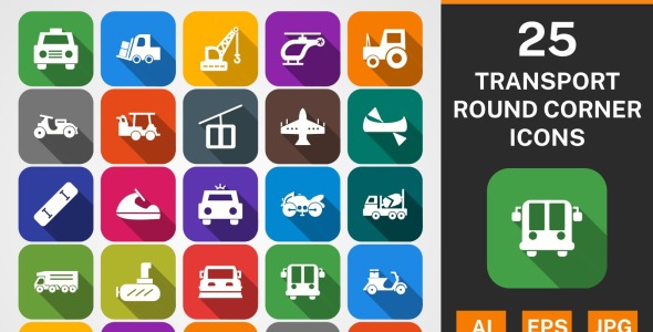 Набор иконок на тему transport