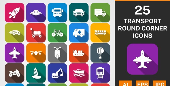 Набор иконок на тему transport