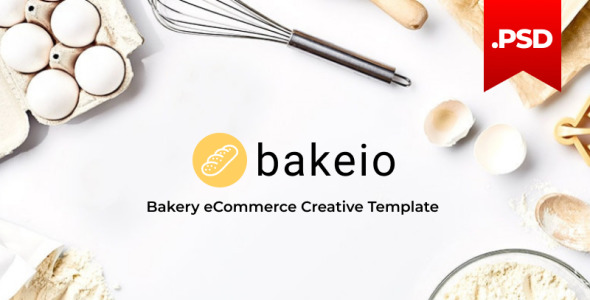 Адаптивный PSD шаблон на тему хлебобулочные изделия