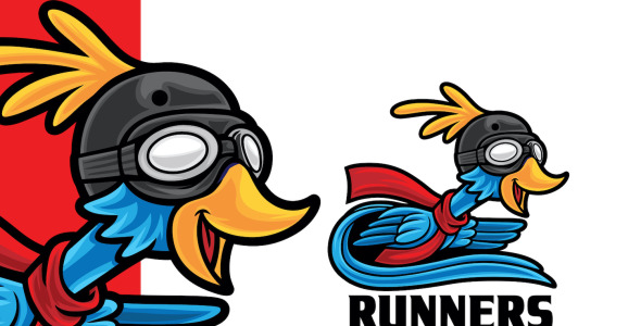 Шаблон логотипа на тему графика