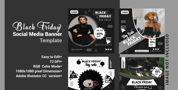 Шаблон для соцсетей на тему графика