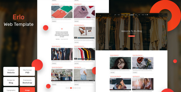 PSD шаблон на тему дизайн и фотография