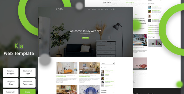 PSD шаблон на тему дизайн и фотография