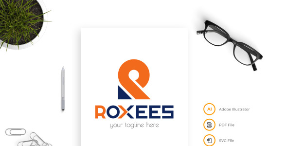 Шаблон логотипа на тему графика