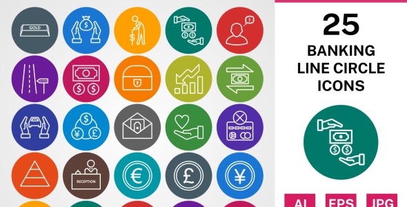 Набор иконок на тему финансы