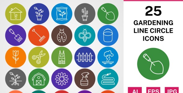 Набор иконок на тему nature