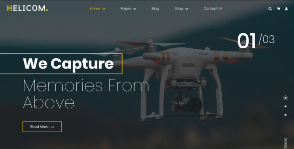 тема wordpress для дронов и вертолетов