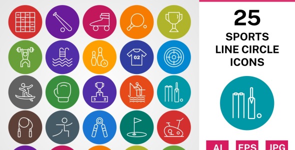 Набор иконок на тему sports