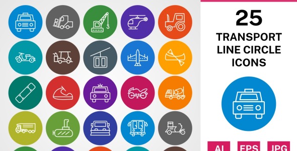 Набор иконок на тему transport