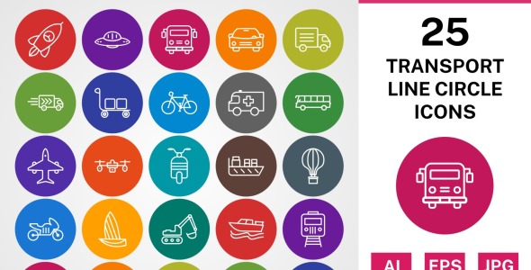 Набор иконок на тему transport