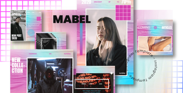 Шаблон для соцсетей на тему графика