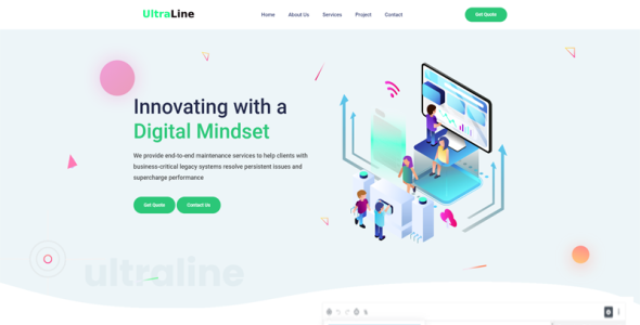 шаблон бизнес-сайта laravel