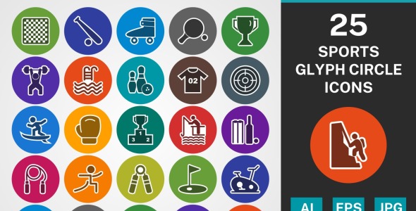 Набор иконок на тему sports