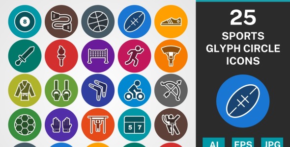 Набор иконок на тему sports