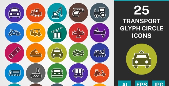 Набор иконок на тему transport