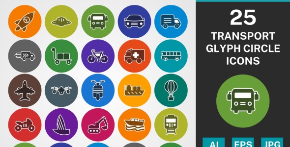 Набор иконок на тему transport