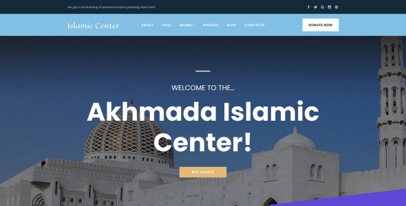 Islamic Center Moto CMS 3 Template