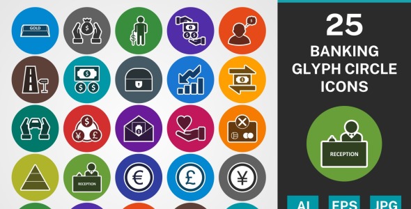 Набор иконок на тему финансы