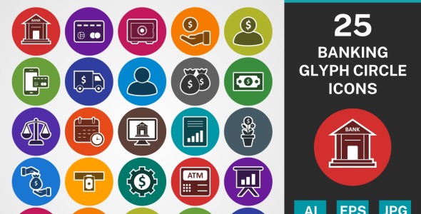 Набор иконок на тему финансы