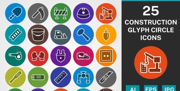 Набор иконок на тему industrial