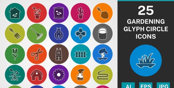 Набор иконок на тему nature