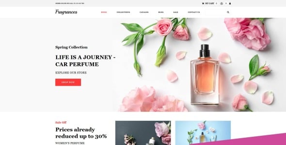 парфюмерный магазин motocms шаблон электронной коммерции