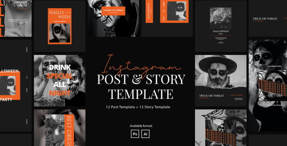 Шаблон для соцсетей на тему графика