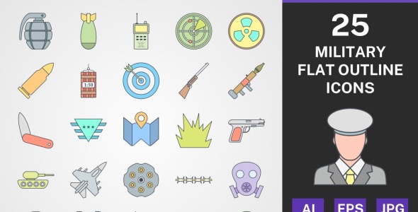 Набор иконок на тему military
