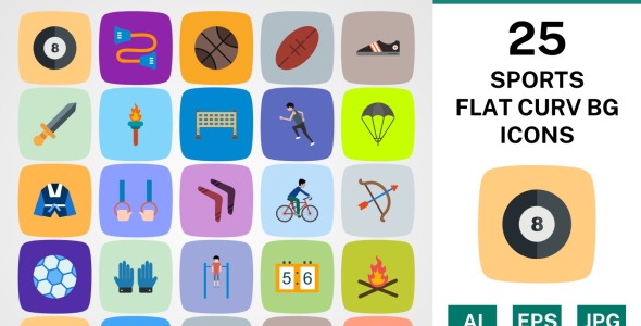 Набор иконок на тему sports