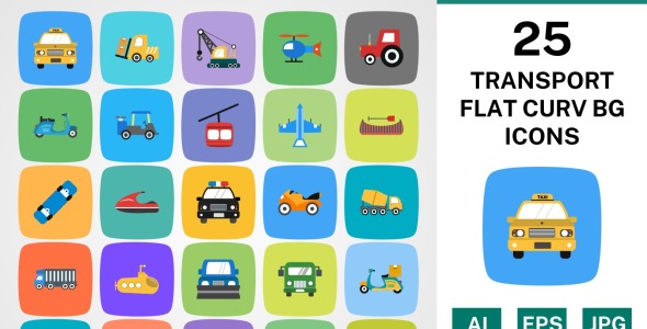 Набор иконок на тему transport