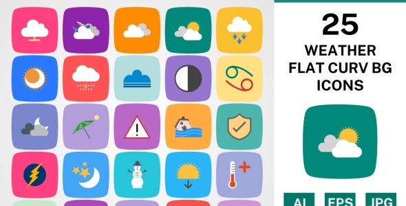 Набор иконок на тему weather