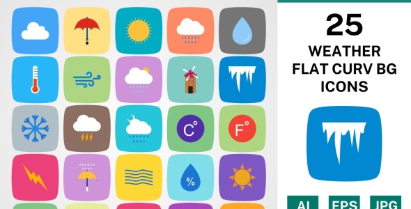 Набор иконок на тему weather