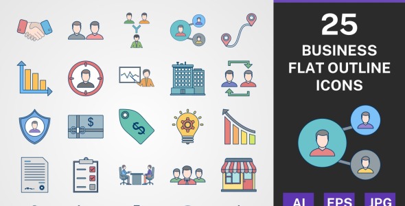 Набор иконок на тему business