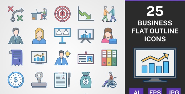 Набор иконок на тему business