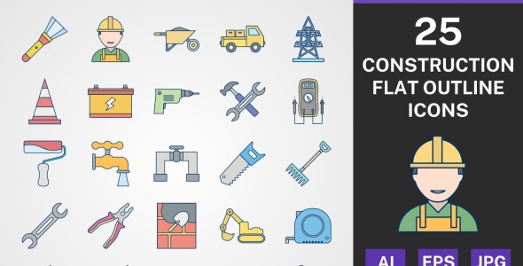 Набор иконок на тему industrial