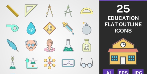 Набор иконок на тему science