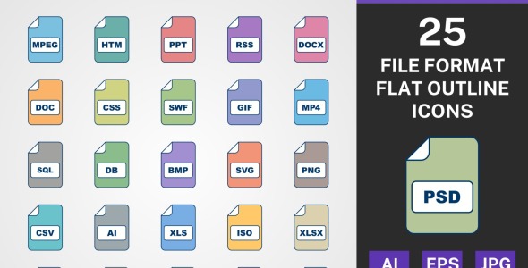 Набор иконок на тему text