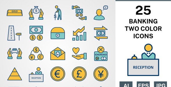 Набор иконок на тему финансы