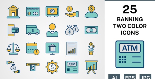 Набор иконок на тему финансы