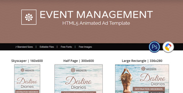 Animated Banner на тему свадебный салон