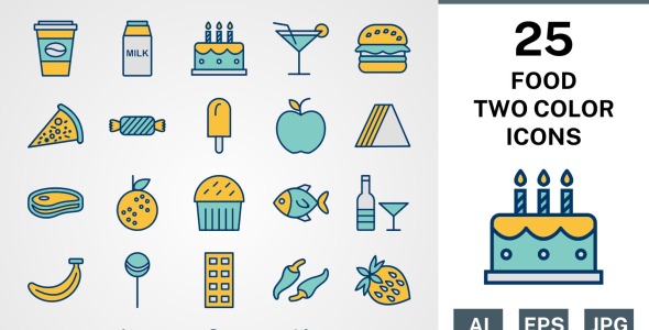 Набор иконок на тему food